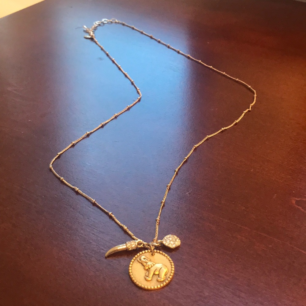 Bloomingdale’s long elephant necklace